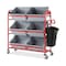 Rubbermaid Commercial Tote Picking Cart, 57 x 18.5 x 55, 450 lb Capacity, Red 2144269 - alternate 3